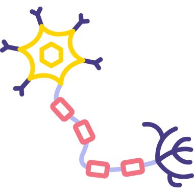 beyin ikonu vektör çizimi tasarımı