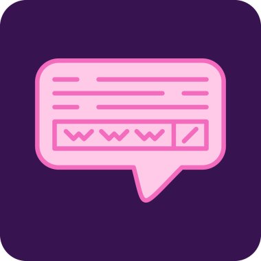 Sohbet iletisi vektör simgesi