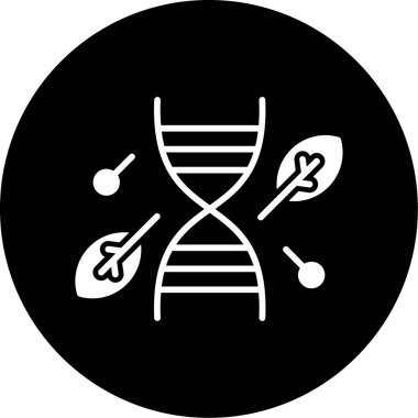 vektör DNA simgesi, basit illüstrasyon