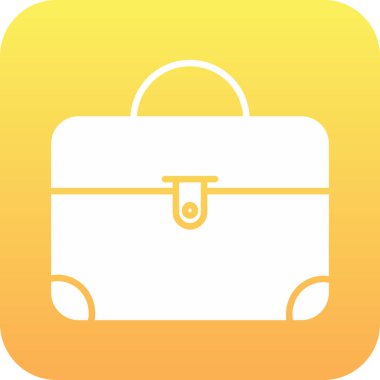 Çanta simgesi soyut grupta izole edildi