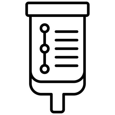 Deneme tüpü ikonu. Beyaz arkaplanda izole edilmiş web tasarımı için özet test tüpü vektör simgesi