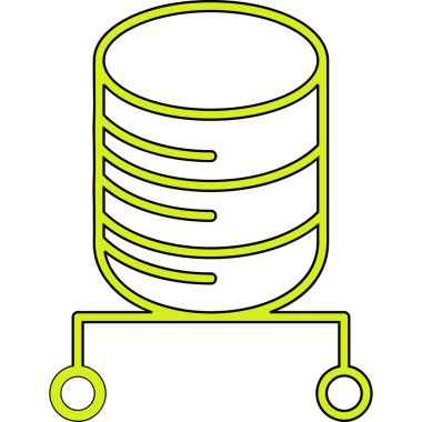 yeşil ve beyaz çizgi sanat simgesi