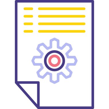 Web ayarı simgesi vektör illüstrasyonu