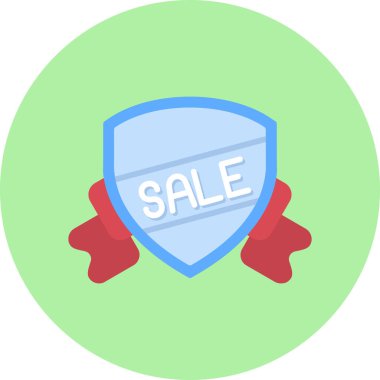 satış rozeti renkli vektör simgesi