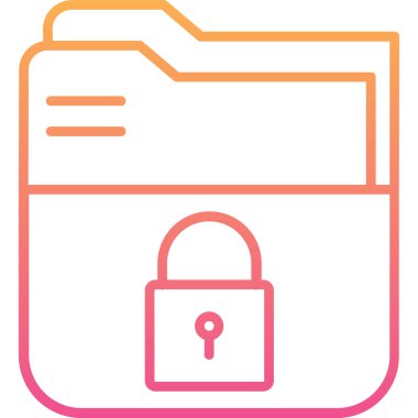 Kilit. Web simgesi basit illüstrasyon