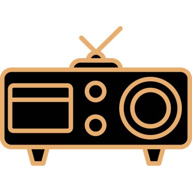 televizyon simgesi vektör illüstrasyonu