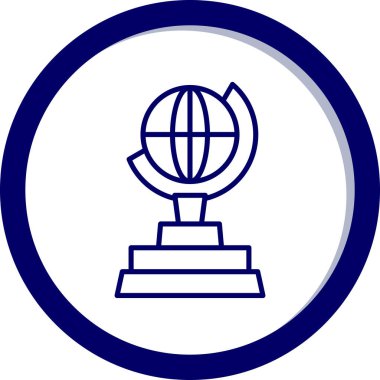 Küre. Web simgesi basit tasarım