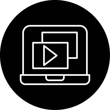 vektör dizüstü simgesi illüstrasyonu