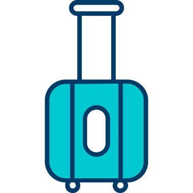 bagaj. Web simgesi basit illüstrasyon