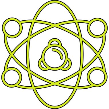 Bilim sembolü ikonu. vektör illüstrasyonu