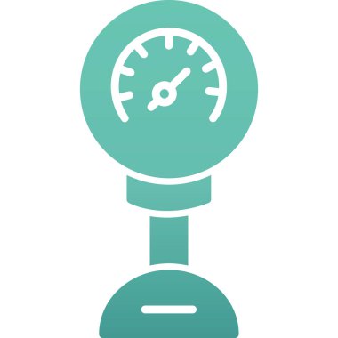 Basınç vektör simgesi. Basit tasarım