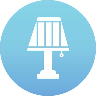 Işık lambası web simgesinin vektör illüstrasyonu