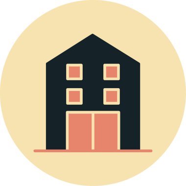 Garajda. Web simgesi basit tasarım