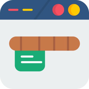 Renkli arka planı olan modern vektör simgesi. 10 saniye.