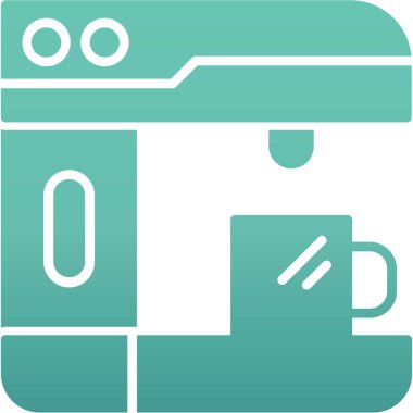 Çaydanlık. Web simgesi basit tasarım