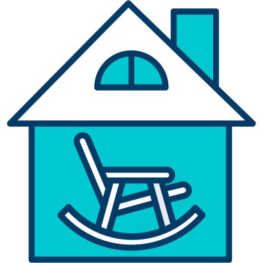 ev simgesi, vektör illüstrasyonu