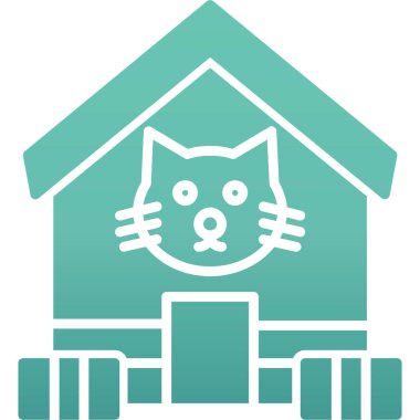 kedi simgesi vektör illüstrasyonu