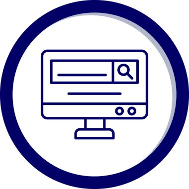 Seo simgesinin vektör illüstrasyonu