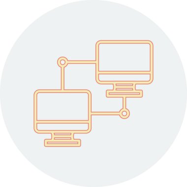 Bilgisayar. Web simgesi basit illüstrasyon