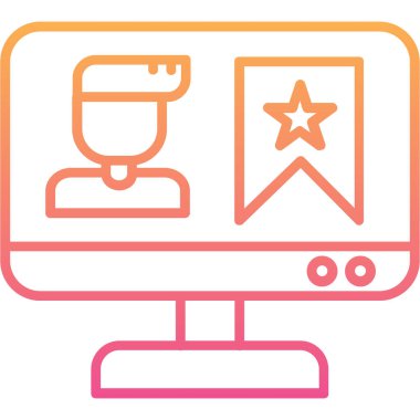 izleyici ikon vektör illüstrasyonu