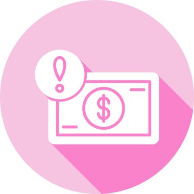 Para için. Web simgesi vektör illüstrasyonu