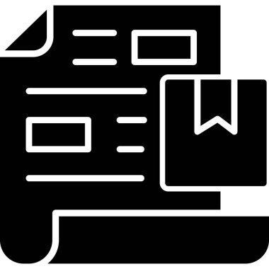 Belge. Web simgesi basit illüstrasyon