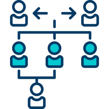 hiyerarşi simgesi vektör illüstrasyonu