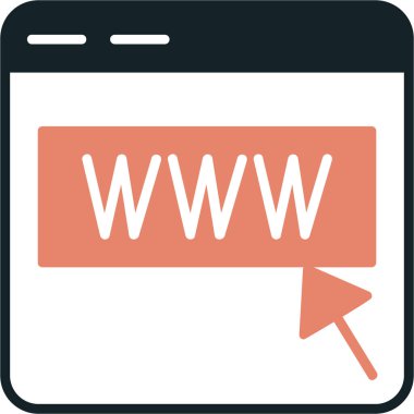 tarayıcı web simgesi basit tasarım