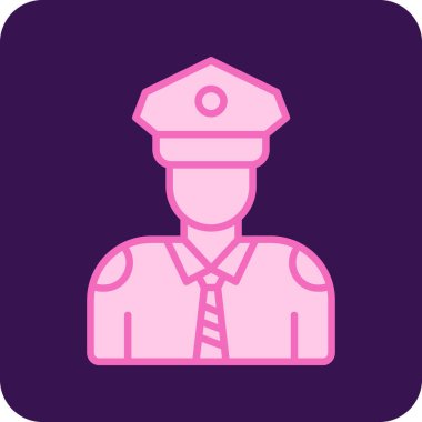 polis simgesi vektör illüstrasyonu