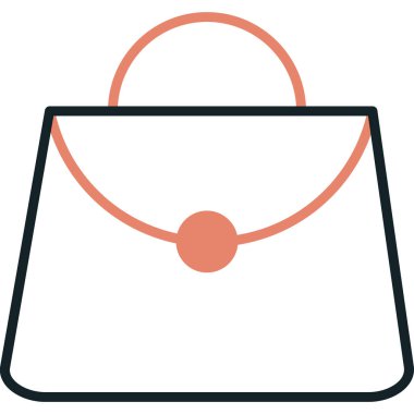 Alışveriş çantası. Basit tasarım çizimi