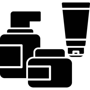 kozmetik krem simgesi, basit tasarım.