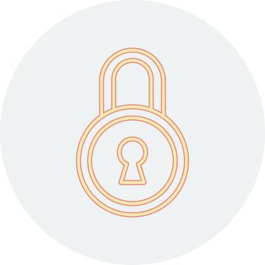 ikon vektör illüstrasyonunu kilitle