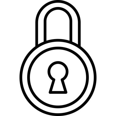 kilit güvenlik simgesini kilitle