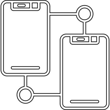 mobil aygıt simgesi, vektör illüstrasyonu