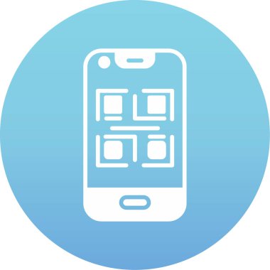 akıllı telefon simgesi soyut arkaplanda izole edildi