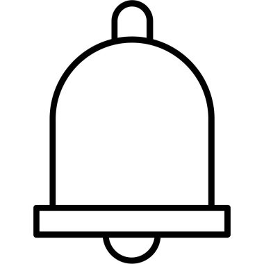 Zil. Web simgesi basit illüstrasyon