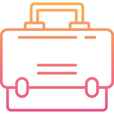 Bagaj web simgesi vektör illüstrasyonu