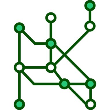 Blockchain ağı. Basit simge