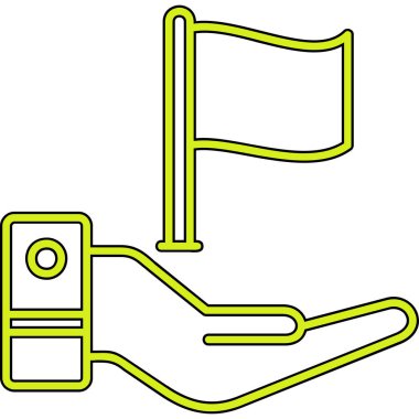 Çizgi film simgesinin vektör çizimi