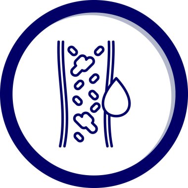 Bir çiçek simgesinin vektör illüstrasyonu