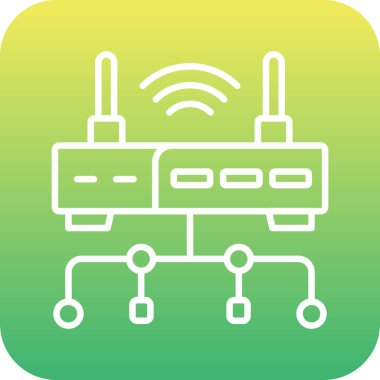 Wifi simgesi, vektör illüstrasyonu