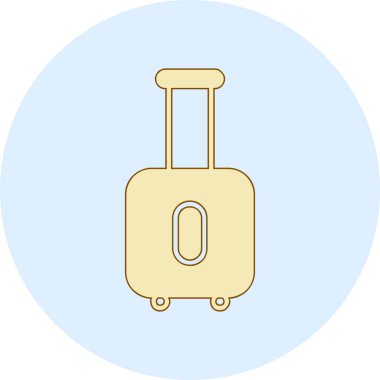 Bagaj simgesinin vektör illüstrasyonu