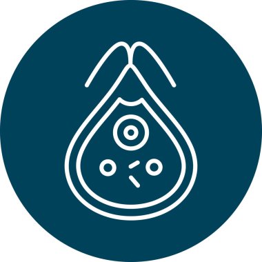 Benzersiz damla vektör simgesi