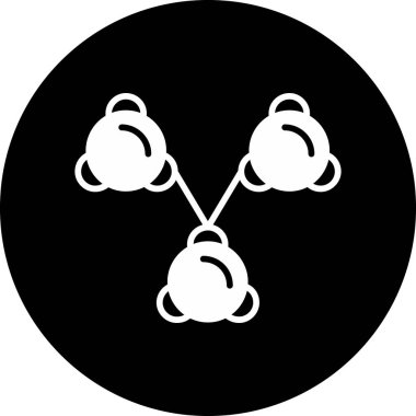 Bir top simgesinin vektör illüstrasyonu