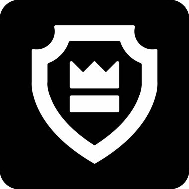 kalkan ikon vektör illüstrasyonu