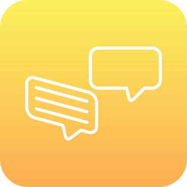 konuşma kabarcığı vektör çizimi