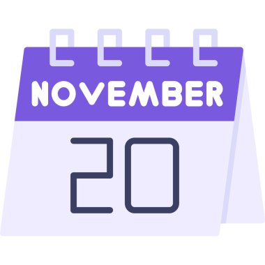 Takvim simgesi 20, tarih, 3 ve vektör tasarımı olan takvim