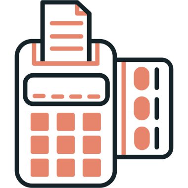 iş finans simgesi ana hat biçiminde