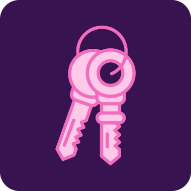 Anahtar simgesi vektör illüstrasyonu