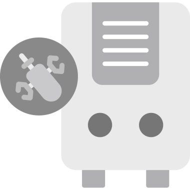 Hata virüsü simgesi, vektör illüstrasyonu